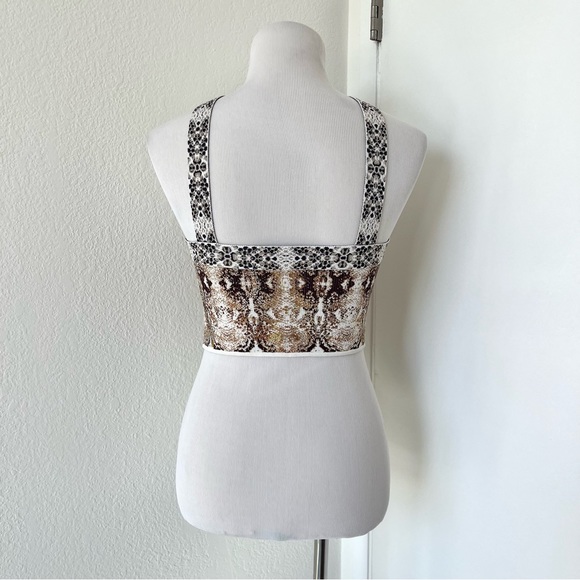 BCBGMaxAzria Snake Print Crop Top - Picture 7 of 9